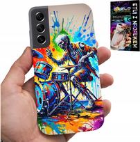 Etui Do Samsung Galaxy S22 Plus - Rock Perkusja Bębny Kościotrup Pokrowiec