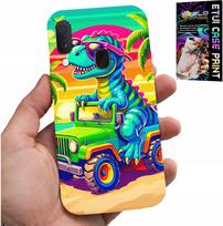 Etui Do Samsung Galaxy A20E - Dinozaur W Ciężarówce Wzory Dla Dzieci