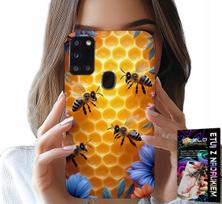 Etui Do Samsung Galaxy A21S - Pszczoły Ul Plaster Miodu Plecki Case