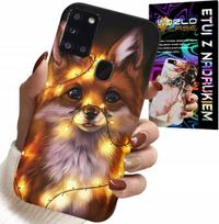 Etui Do Samsung Galaxy A21S - Słodki Lisek Zwierzęta Leśne Case +Szkło