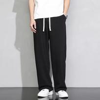 Men's Gray Sweatpants - Comfortable, Loose-Fit, Straight-Leg Casual Pants for Teens, Versatile Wide-Leg Sportswear. 3X-Large