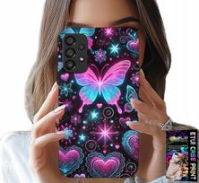 Etui Do Samsung Galaxy A23 5G - Kolorowy Motylek Serce Modne Wzory Case