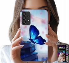 Etui Do Samsung Galaxy A23 5G - Niebieski Motylek, Motyl, Damskie Wzory