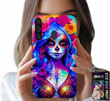 Etui Do Samsung Galaxy A21 - Meksykańska, Kolorowa Królowa Śmierci