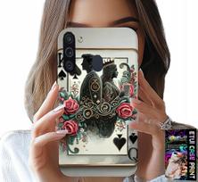 Etui Do Samsung Galaxy A21 - Karta Król Królowa Poker Karty + Szkło