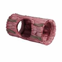 Strong Suction Cup Reptile Hideout Cave Tree Hollow Reptile Basking Hide  Aquarium Decoration raudona