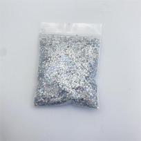 Blizgučiai blizgučiai 1vnt 10g maišelis supakuotas 1mm žvaigždės holografinis sidabrinis lazeris Sidabrinės spalvos žvaigždės formos blizgučiai 10g gray