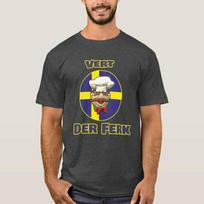 Švedijos šefas Vert Der Ferk Vintage Funny Tee Unisex marškinėliai S