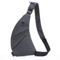 Men's Multi-Function Anti-Theft Chest and Messenger Bag with Shoulder Strap.