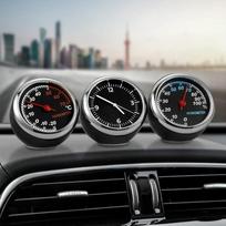 Mini automobilių automobilių skaitmeninis laikrodis Automatinis laikrodis Automobilių termometro higrometro apdaila Hygrometer