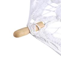 Ponia Vestuvių Nėrinių Skėtis nuo saulės Skėčiai vakarėliui Nuotakos Fotografavimas Dekoracija Small white beige