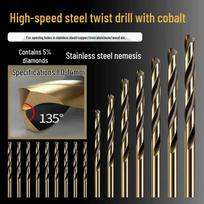 Stainless Steel Cobalt Twist Drill Bit Set - Super Hard, Fully Ground, High-Speed Hole Opener. Enhanced (2.0mm, 10pcs)