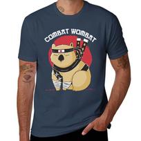 Funny Wombat Ninja Combat Wombat T-Shirt man t shirts cotton t shirt for man essential t shirt T-Shirt S