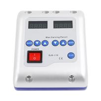 Profesionalus dvigubo rašiklio elektrinis dantų vaško peilis, 6 antgaliai vaško drožimo įrankis su reguliuojama temperatūra 122-392°F odontologams, juvelyrikai, M balta