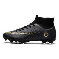 Men Football Boots Cleats Professional Kids TF/FG Indoor Society Ultralight Sneaker Soccer Shoes Resistant Casual Football Shoes 36