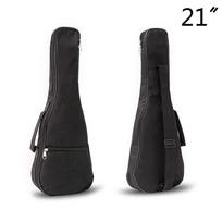 21 colio Ukulele vandeniui atsparus gitaros dangtelis, minkštas dėklas, lengvas komplektas - juodas 21 inch juoda