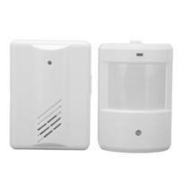 Wireless Driveway Alarm Infrared Transmitter Doorbell Receiver Motion Sensor Weatherproof For Home Security System