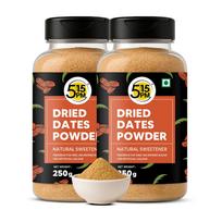 5:15PM Dried Dates Powder For Baby 250 g X Pack Of 2 Natural Date Sugar Substitute No Added Sugar Easy To Mix