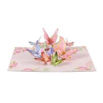 Butterfly 3D Pop-Up Birthday Card Handcrafted Surprise Greeting Card with Intricate Cut-Out Design Unique Gift for Friends Family Anniversary Wishes