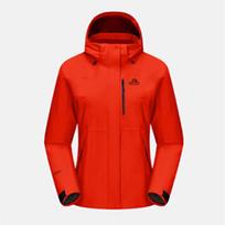 Pelliot Moteriškas 3-in-1 Lauko Džemperis su Fleece Pamušalu XXXL oranžinės raudonos spalvos