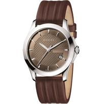 Gucci YA126403 G-Timeless Rudo ciferblato vyriškas laikrodis 38mm ruda