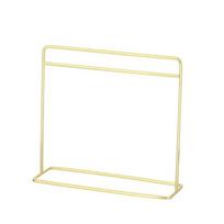 Drabužių organizatorius Miniatiūrinės pakabos Ekspozicinis stovas Lėlių namelio drabužių kabykla Žaidimas namais Gold-15x12cm