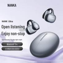 NANK Ultra Open-Ear Clip Sports Bluetooth Earbuds fantominės juodos spalvos