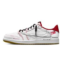 Jordan x Travis Scott Air Jordan 1 Odiniai žemi Batai Vintažiniai Krepšinio Batai Unisex Juodi Balti DZ4137-700(Komanda330-) 35.5