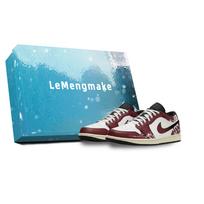 Jordan Air Jordan 1 Lemon Joy Low top Vintage Basketball Shoes Unisex Red 553558-040(Team399-S-BOX) 40