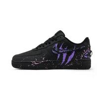 Nike Air Force 1 žemi riedlenčių batai Unisex Juodi Violetiniai CW2288-001(Komanda454-) 36