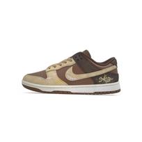 Nike DUNK LOW RETRO PRM Caramel Graffiti Abrasion Resistant Slip Resistant Low top Skateboard Shoes Unisex HV1794-211(Team1832-) 42.5