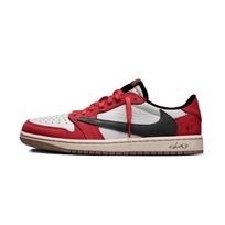 Travis Scott X Jordan Air Jordan 1 Vintažiniai krepšinio batai Unisex žemi juodi DZ4137-700(Komanda1677- 6) 35.5