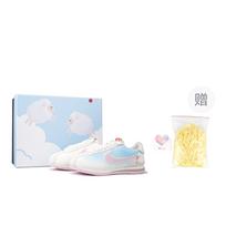 Nike Cortez Abrasion Resistant Abrasion Resistant Low top Running Shoes Women's Blue Pink HV6012-161(Team-) 39