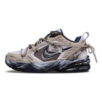 Nike Air Monarch 4 Coffee Mocha Low top Chunky Sneakers Men's Brown 415445-102(Team315-) 43