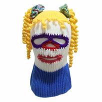 Winter Warm Knitted Balaclava Hat for Women Men Fun Novelty Clown Balaclava Hat Outdoor Skiing Caps Facemask Pullover Hat 1