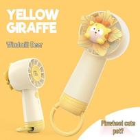 GIVELONG Cartoon Mini USB Silent Handheld Fan