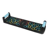 Foldable Push-Up Multifunctional Fitness Board with Resistance Bands for Chest Exercise and Training.