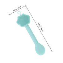 2Pcs Double-End Silicone Facial Brush Face Cleansing Scrubber Mask Applicator Tool Deep Cleaning Exfoliator for All Skin Types žalia