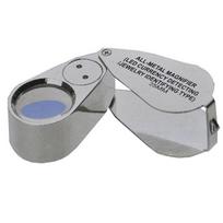 40X metalinis 25 mm didinamasis juvelyras LED UV stiklo lęšių papuošalų didintuvas