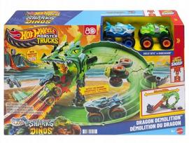 Hot Wheels Monster Trucks Smoczy Wyścig 2 Autka