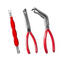 Automotive Trim Removal Tool Set Clip Pliers and Fastener Remover for Vehicle Interior and Exterior Panel Upholstery Maintenance One Size