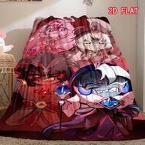 Cookie Run Kingdom Characters Flannel Blanket, Cartoon Throw Blanket for Sofa Bed 80cm x 120cm
