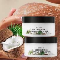 Coconut Sea Salt Coffee Body Scrub for Deep Cleansing & Exfoliation