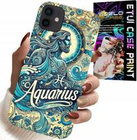 Etui Do Iphone 12 Mini - Znak Zodiaku, Wodnik, Astronomia Plecki