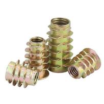 Įleidžiama šešiakampė baldų veržlė medienai - M4/M5/M6/M8 dydžiai M4*10 (100 pcs)