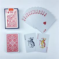 Atsparūs vandeniui PVC žaidimo kortos Žaidimas Plaunamos taškuotos pokerio kortos Idealiai tinka smagiems žaidimų vakarams Socialiniams susibūrimams Draugų vakarėliui raudona