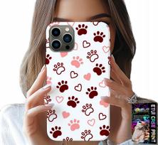 Etui Do Iphone 13 Pro Max - Psie Łapki Na Białym Tle, Pies, Kot, Miś
