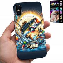 Etui Do Iphone X / Xs - Wzory Dla Wędkarza, Ryby, Dorsz, Łosoś