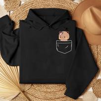 Matching Bubu Dudu Bear Pocket Couple Hoodies Anniversary Gift Clothing Cute Daily Life Fall Winter Men Women S