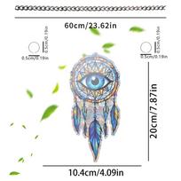 Summer Garden Irregular Colored Acrylic Suncatcher Pendant Acrylic Color Film with Iron Chain modelis 1 spalva